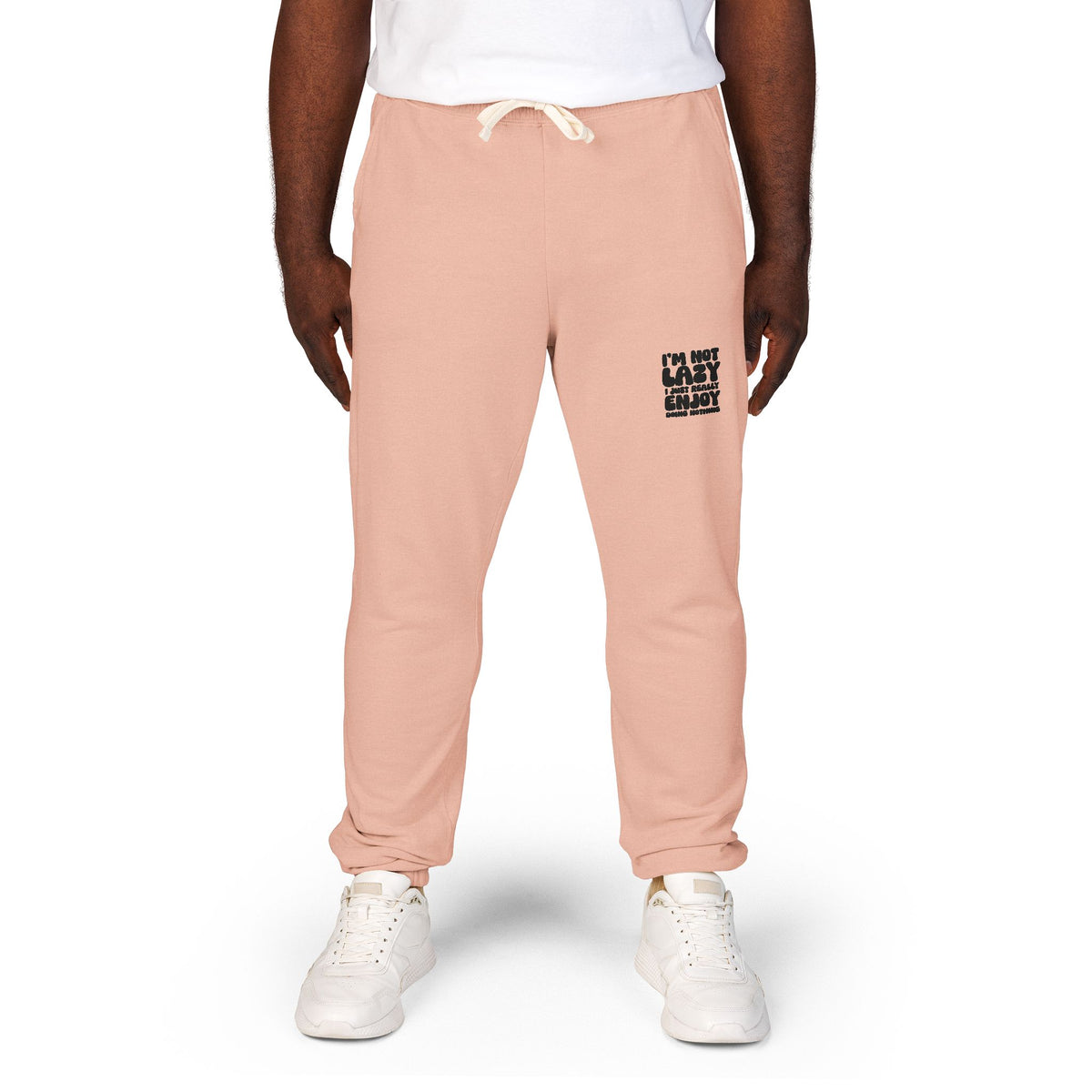 Pantaloni streetwear in felpa Pigro ma Motivato