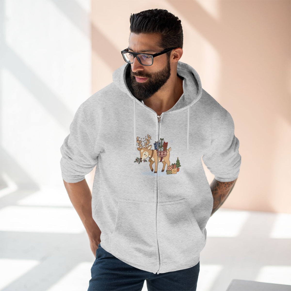 Felpa con cappuccio Festive Courier