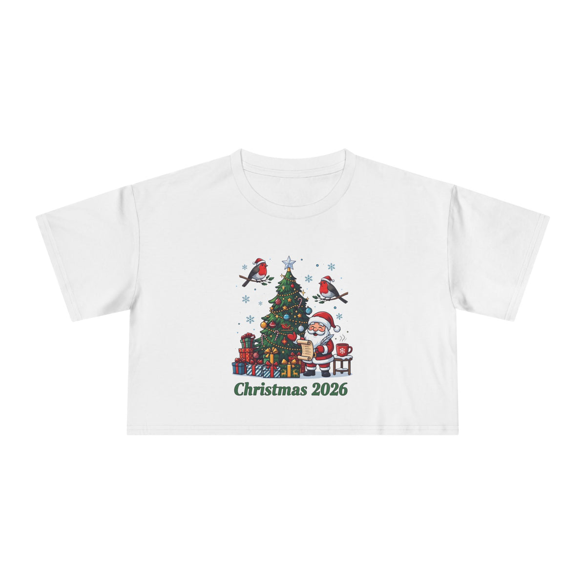 T-shirt crop donna – Natale 2026