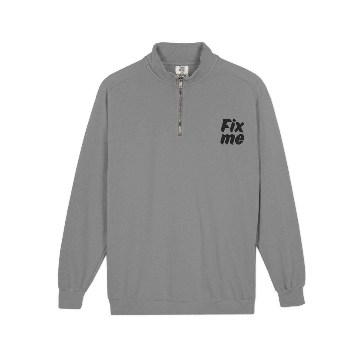 Felpa con mezza zip Aggiustami