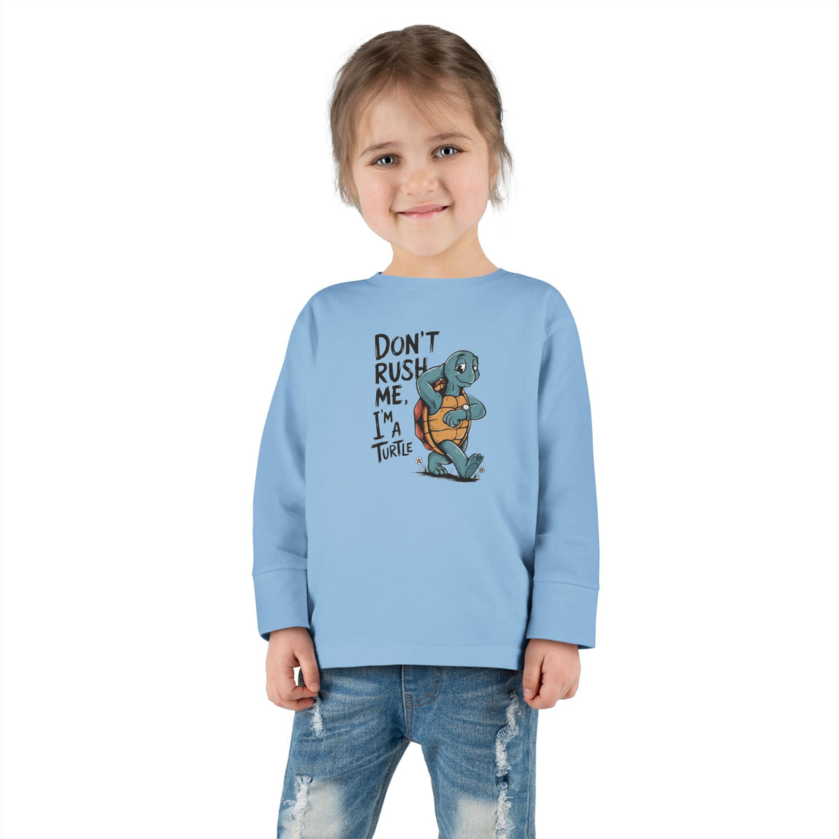 Maglia maniche lunghe bimbi piccoli «I'm Turtle»