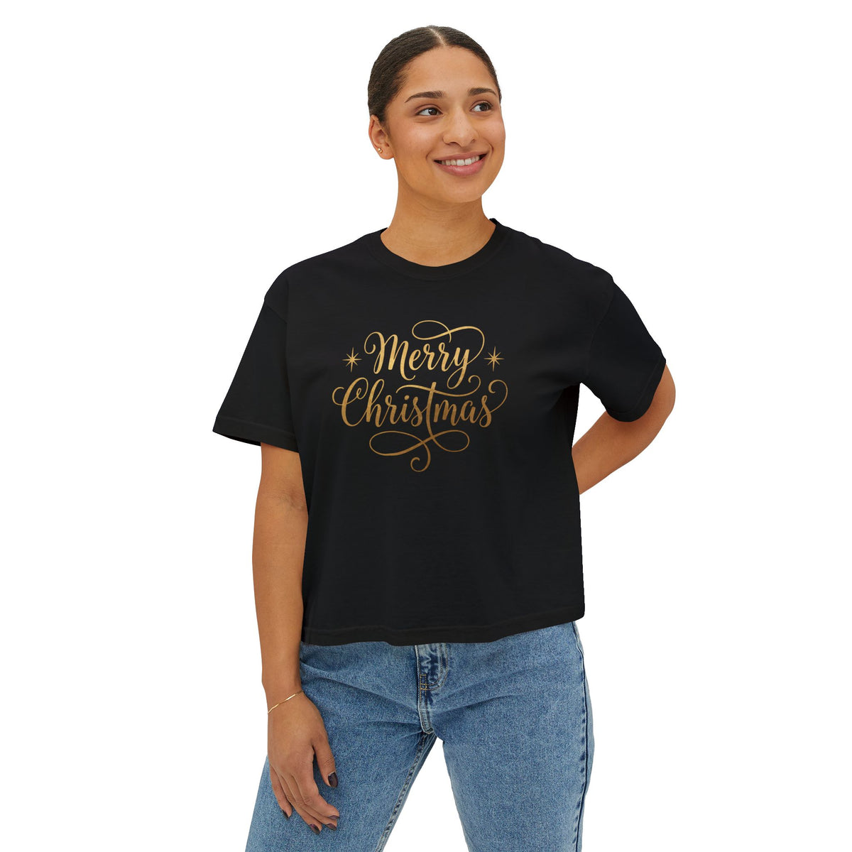 T-shirt boxy donna – Buon Natale Design 2