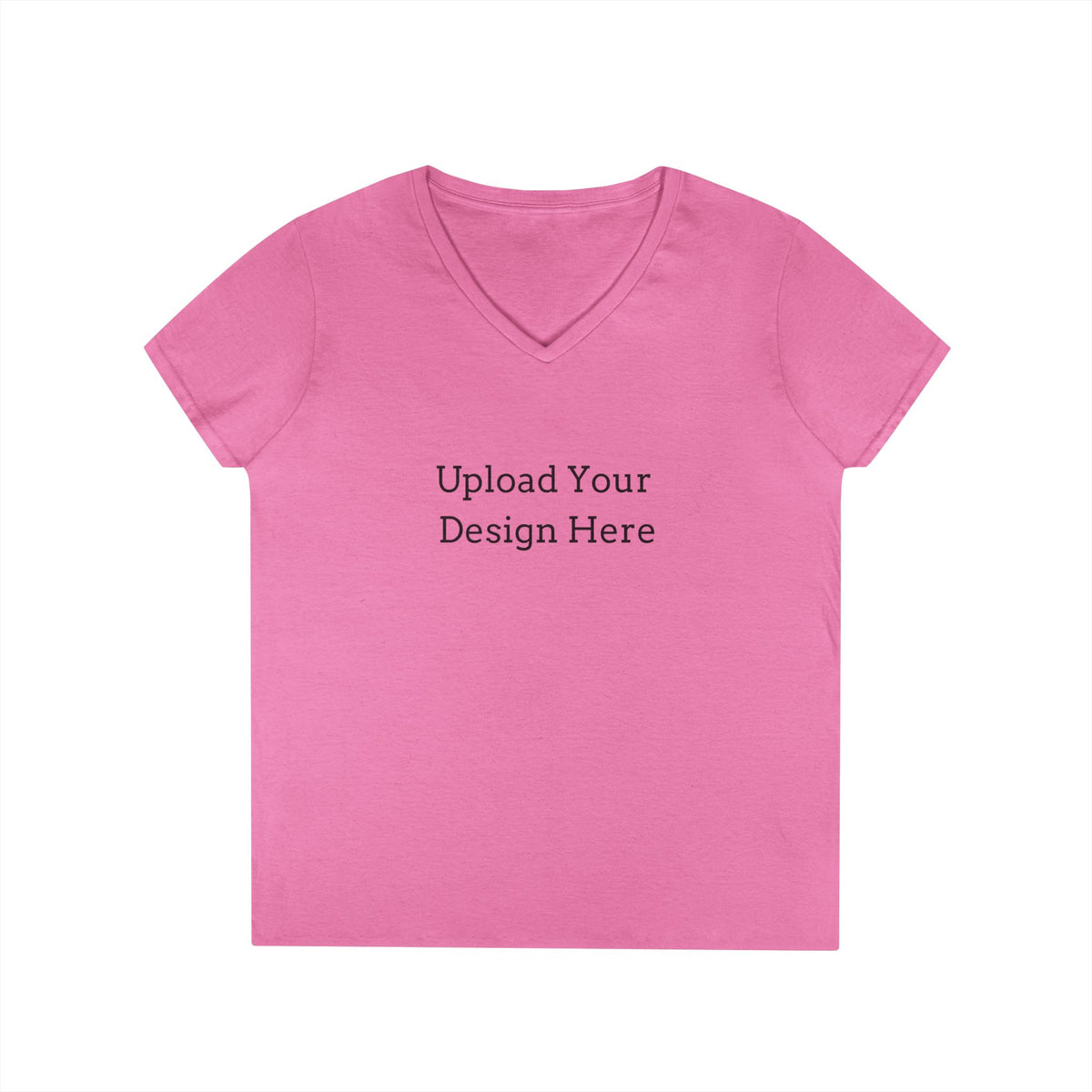 T-shirt donna personalizzabile con scollo a V