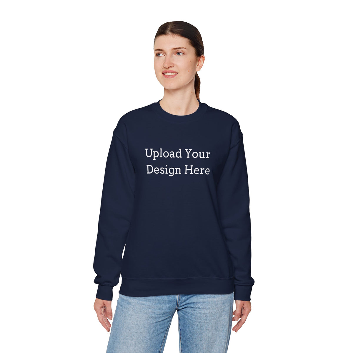 Felpa girocollo donna personalizzabile – Modello B