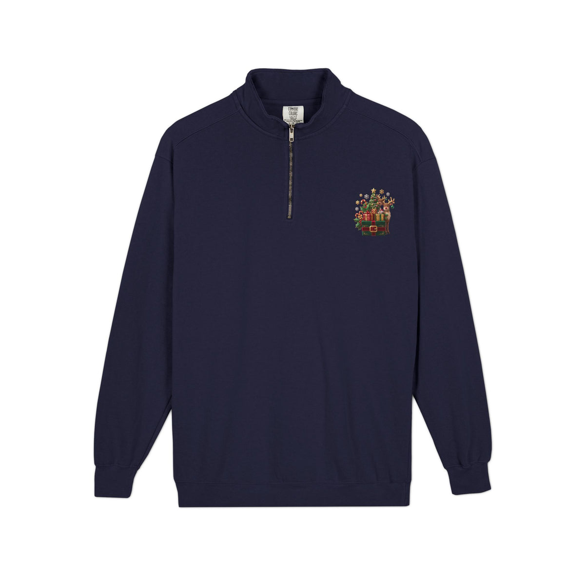 Felpa uomo con zip corta Festive Bounty