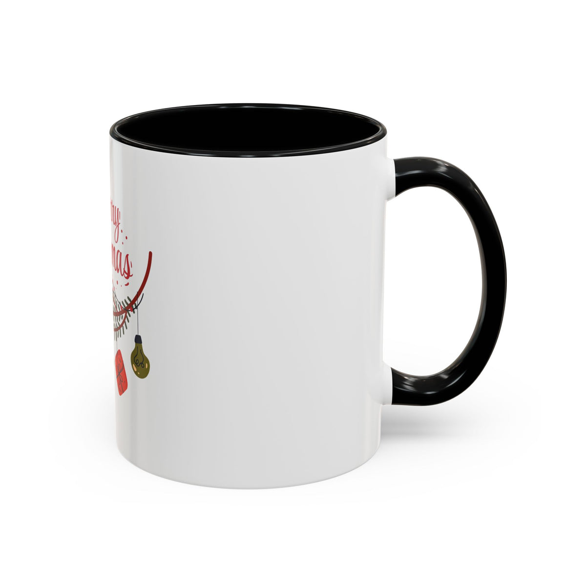 Tazza da caffè natalizia con scarabocchi