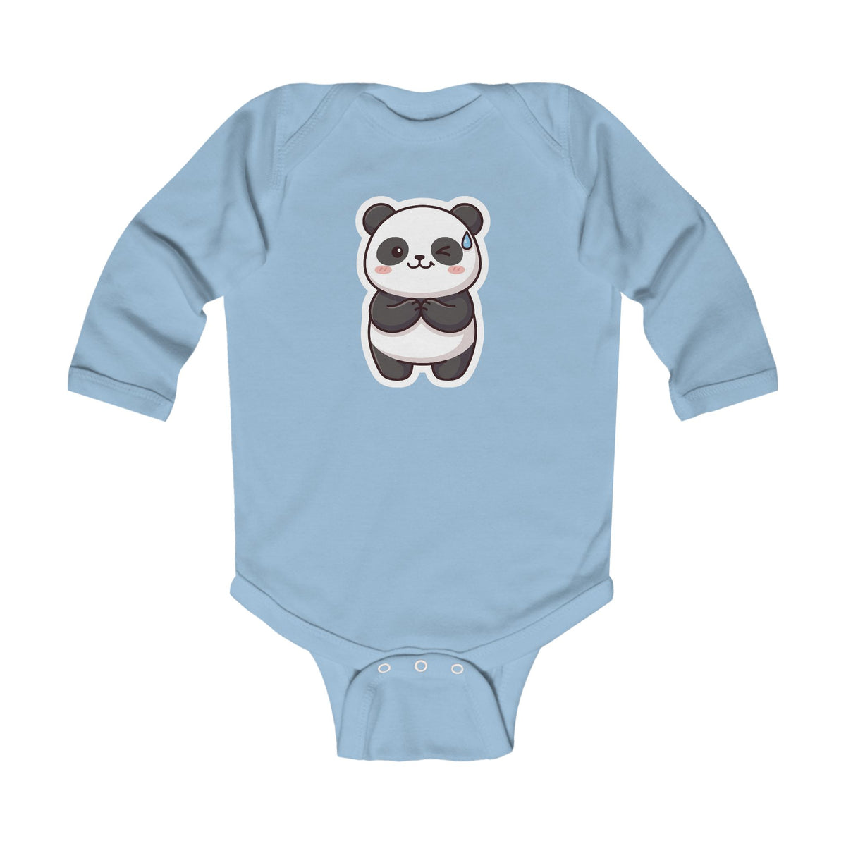 Body neonato maniche lunghe «Panda»