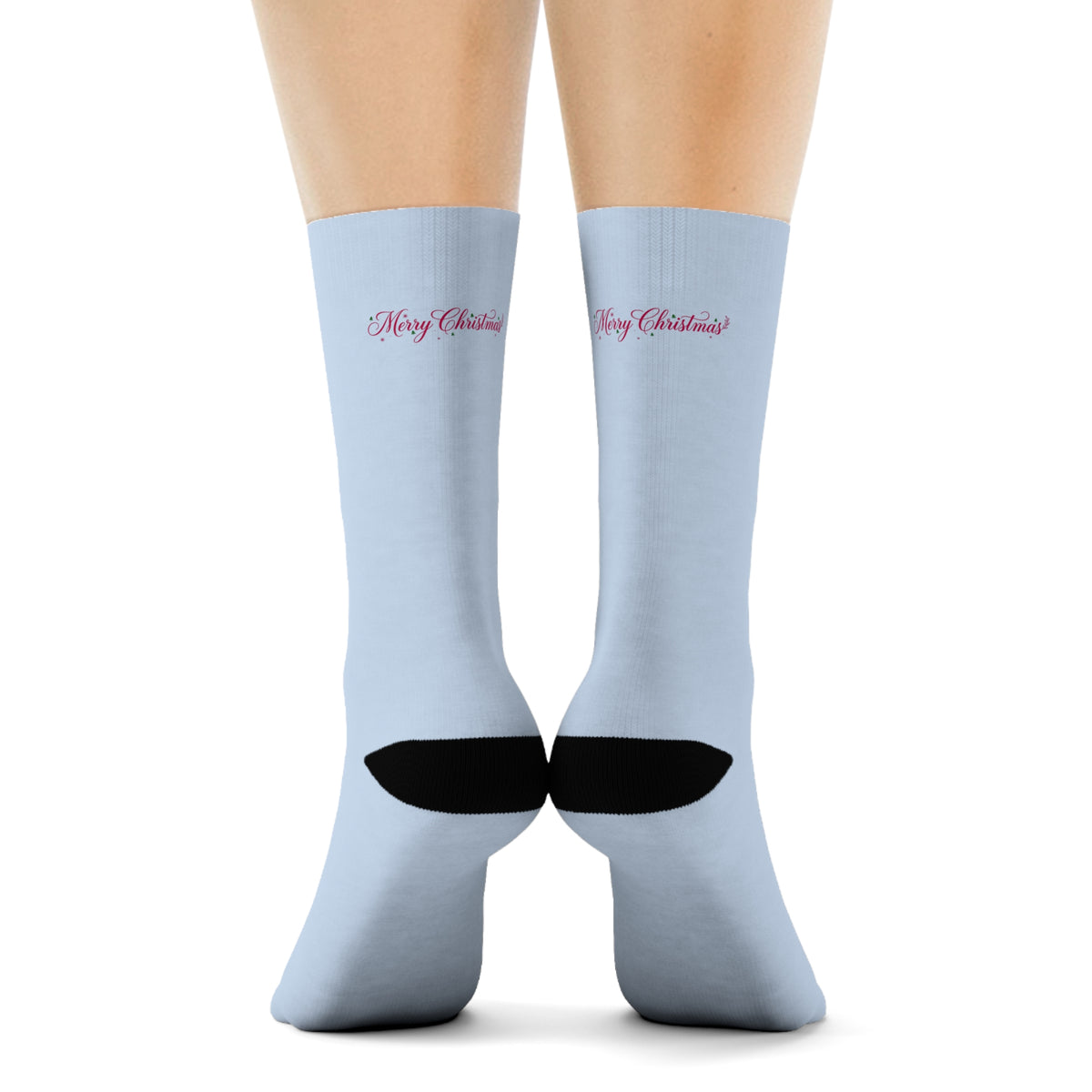 Calzini corti azzurri – Buon Natale Design 3