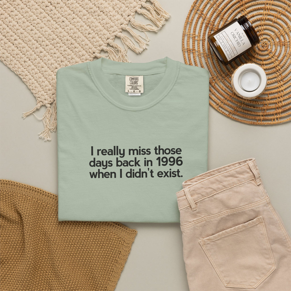 T-shirt uomo tinta in capo «Nostalgic Void»