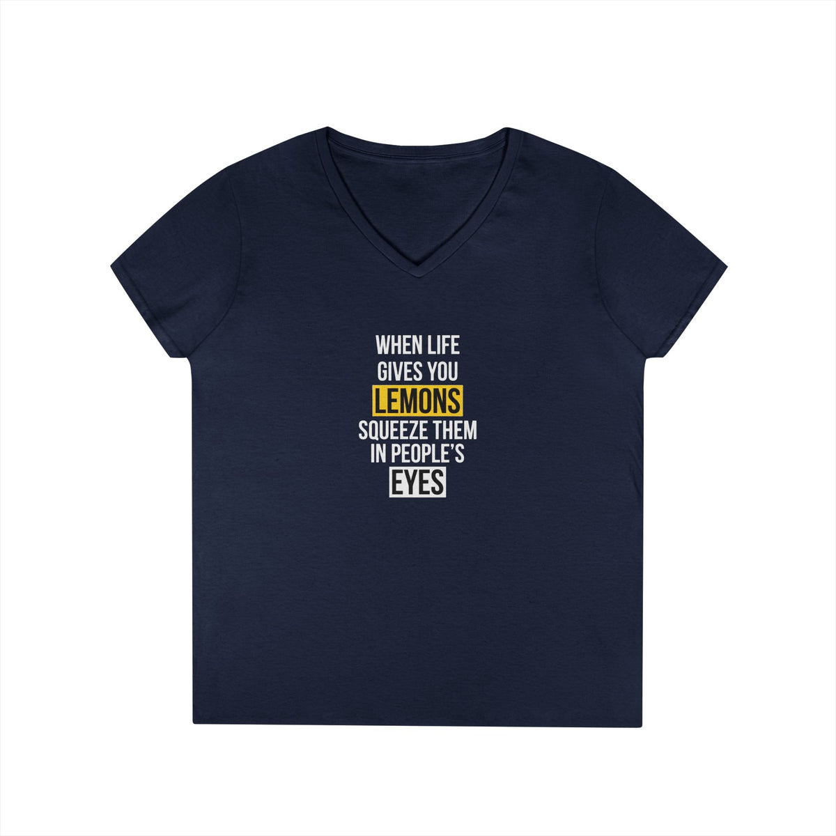 T-shirt scollo a V donna «Sour Revenge»