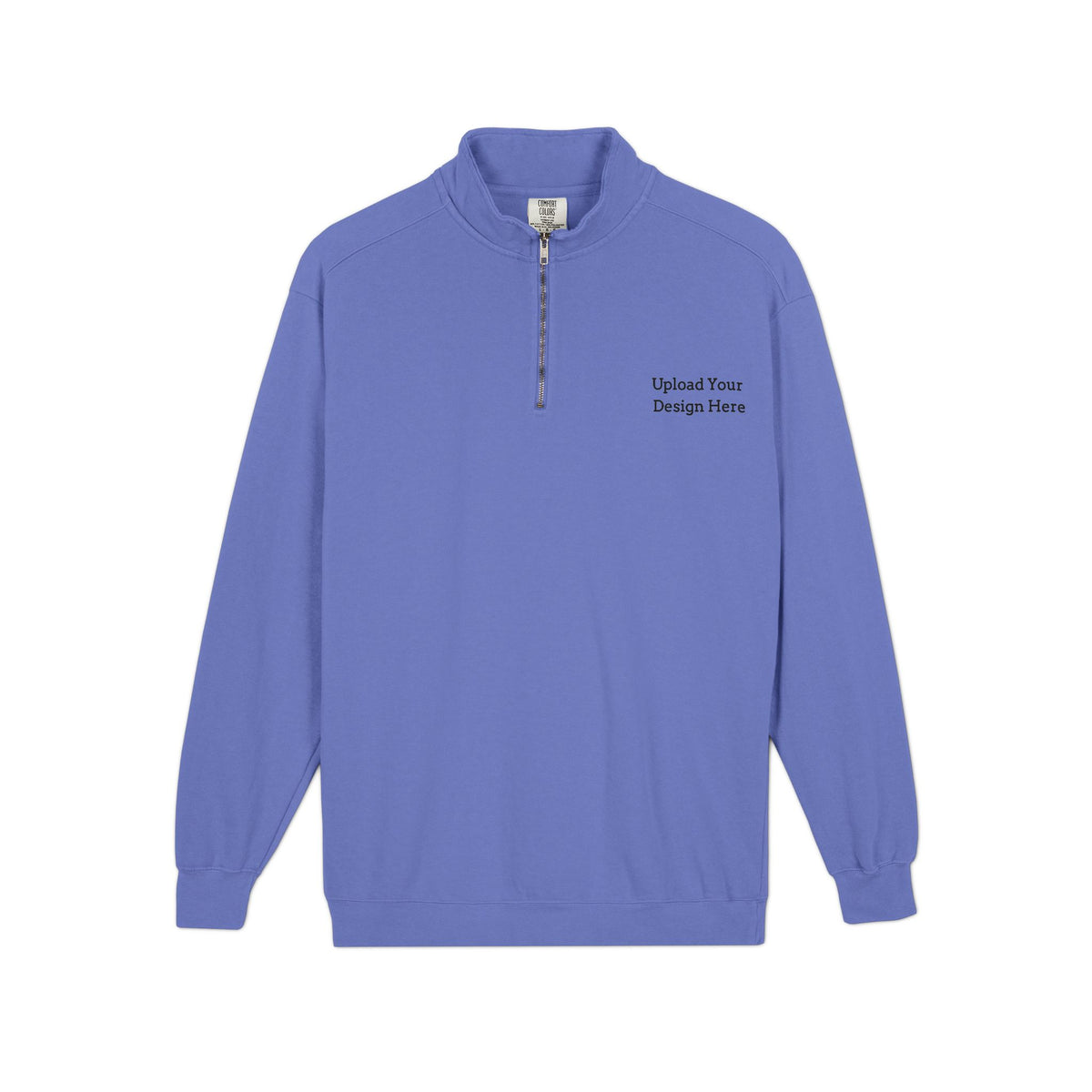 Felpa mezza zip uomo personalizzabile – Modello A
