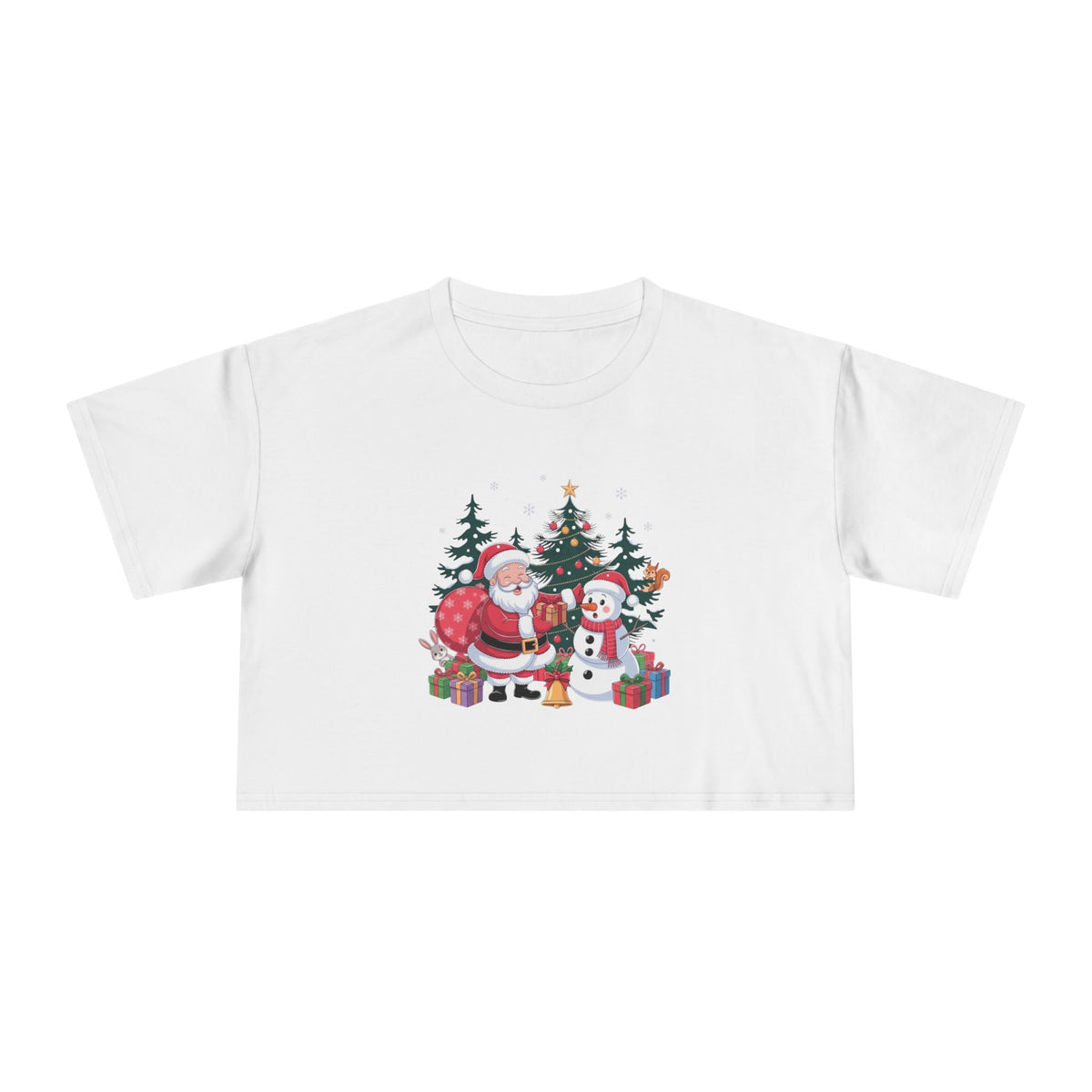 T-shirt crop donna – Bosco Incantato
