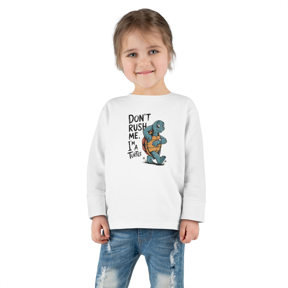 Maglia maniche lunghe bimbi piccoli «I'm Turtle»