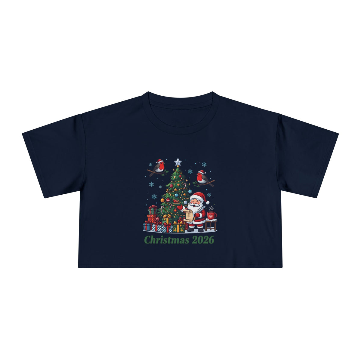 T-shirt crop donna – Natale 2026