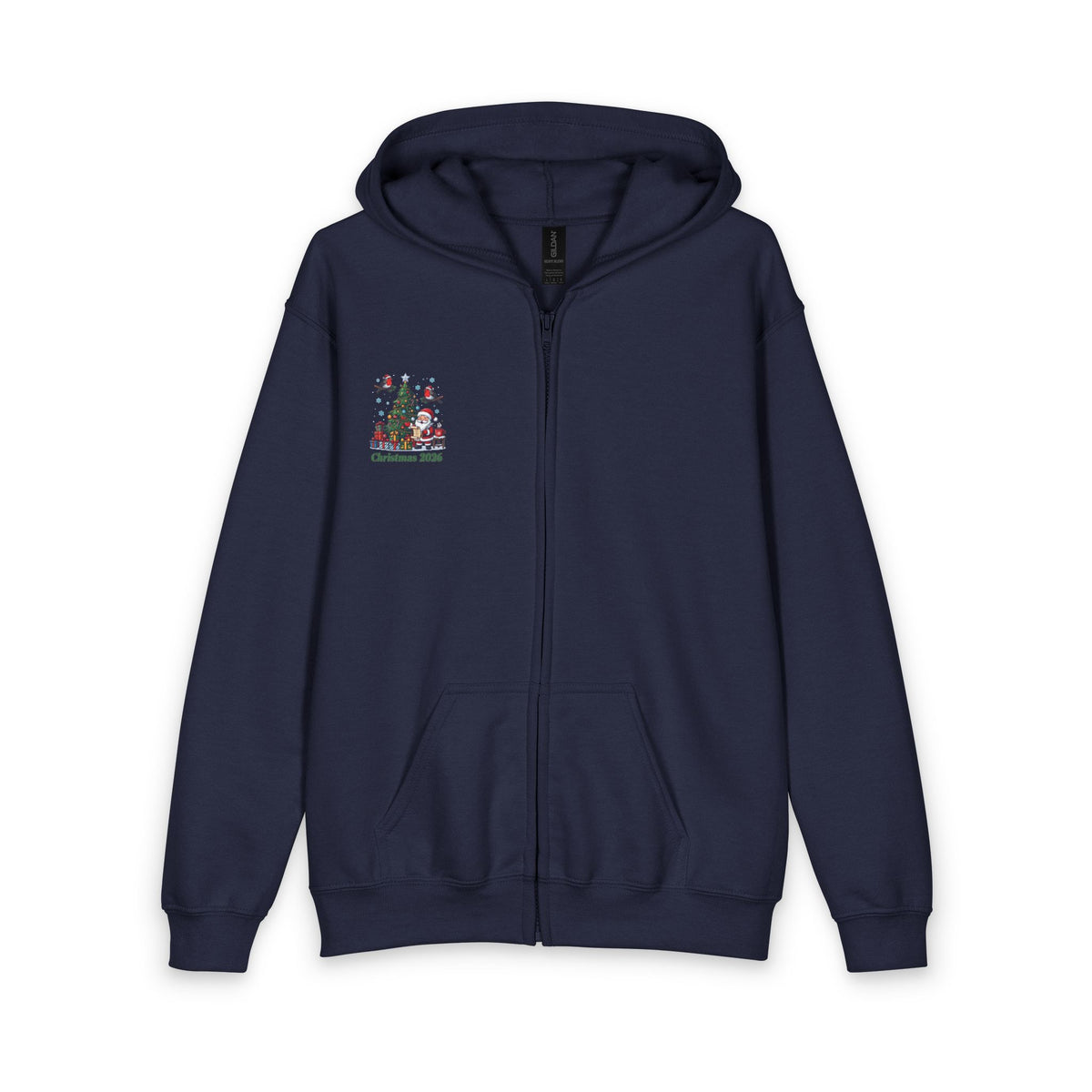 Felpa con zip Natale 202 6