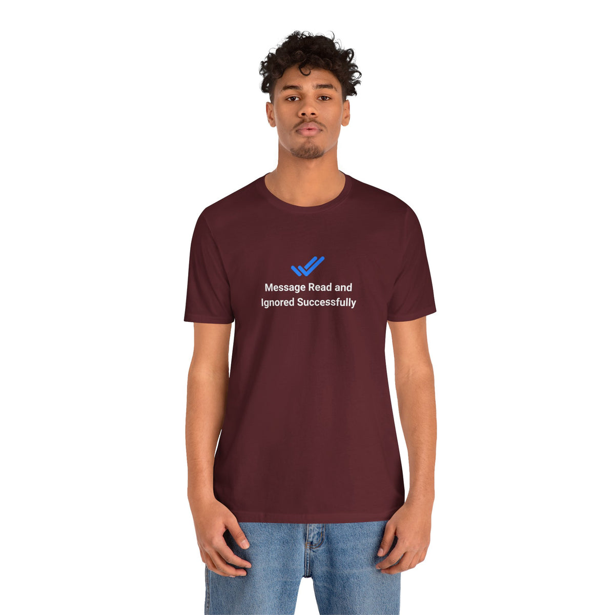 T-shirt uomo grafica scura «Ignored»