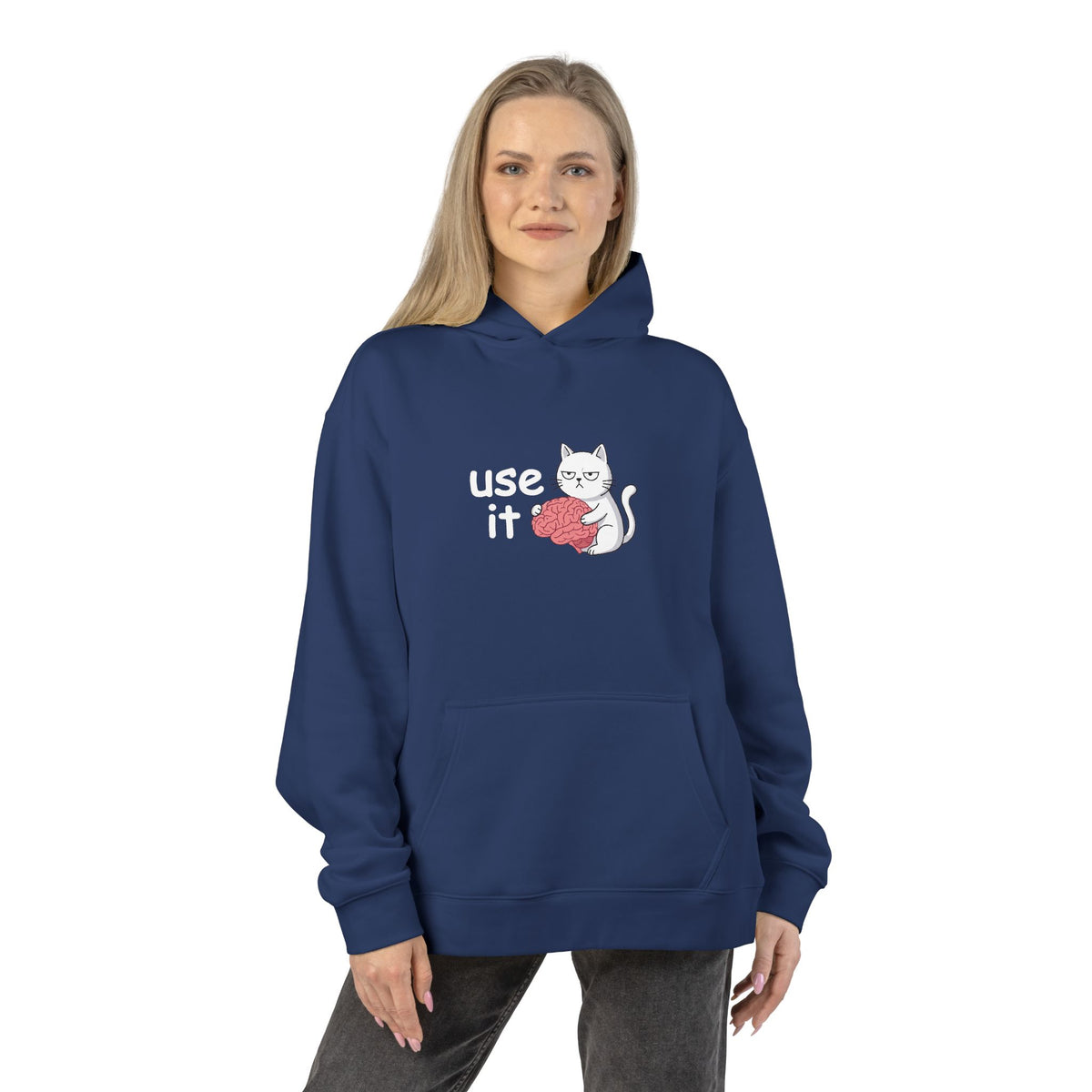Felpa con cappuccio donna «Use It»