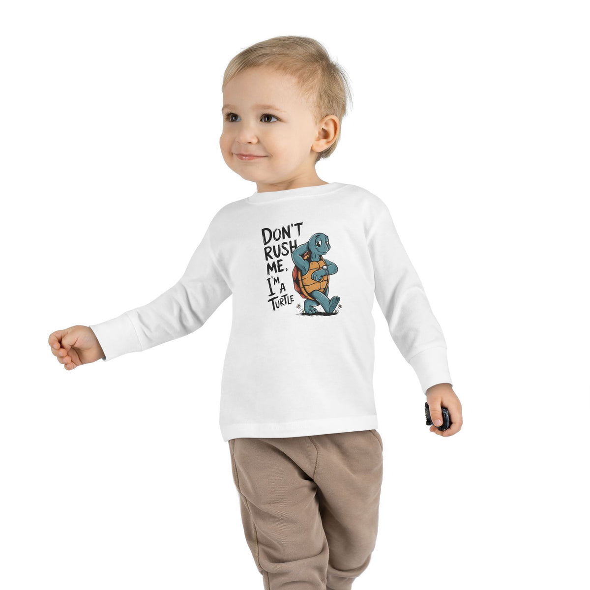 Maglia maniche lunghe bimbi piccoli «I'm Turtle»