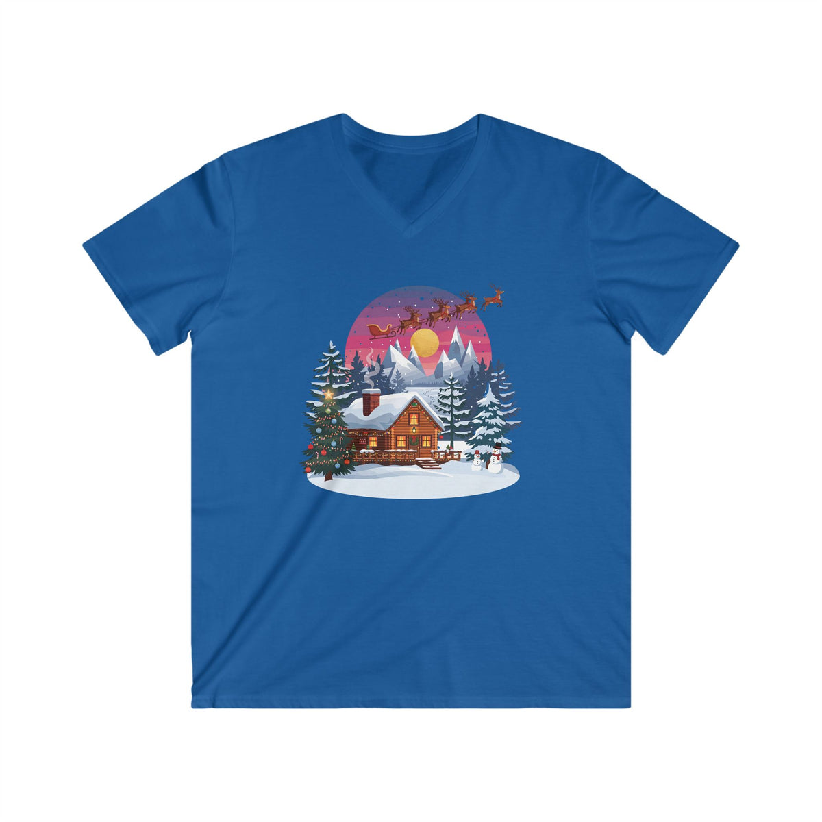 T-shirt scollo a V uomo – Volo di Mezzanotte