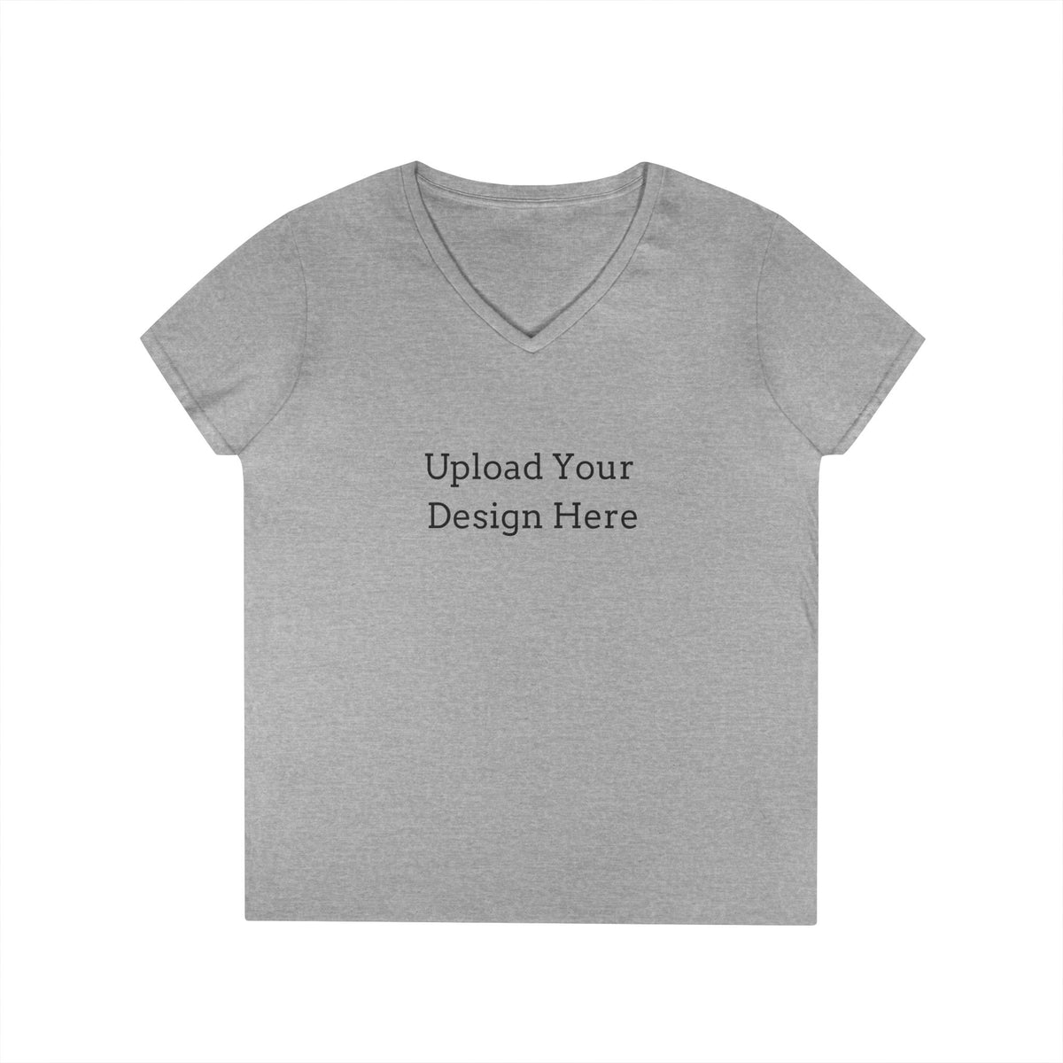 T-shirt donna personalizzabile con scollo a V