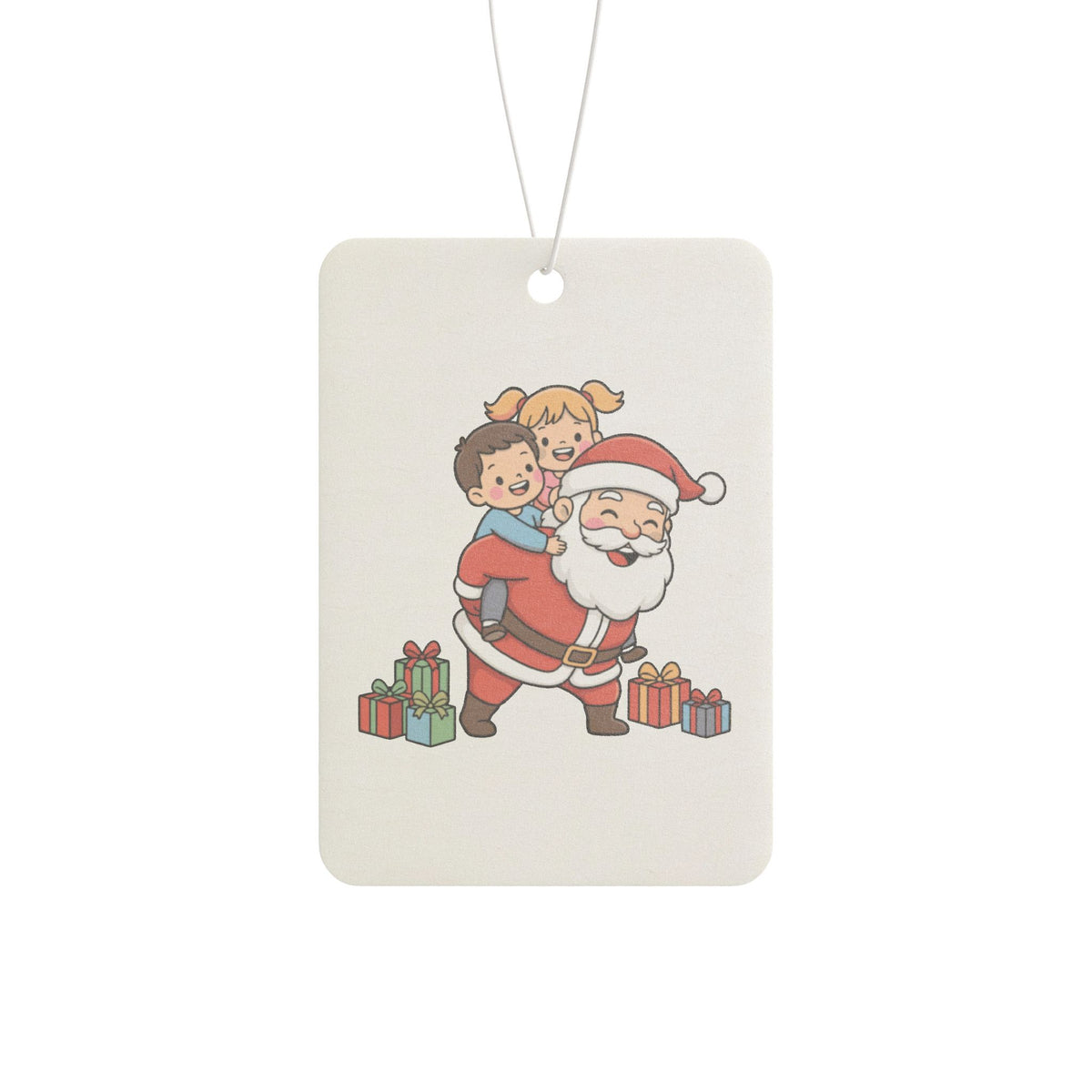 Deodorante per auto Babbo Natale a cavalcioni