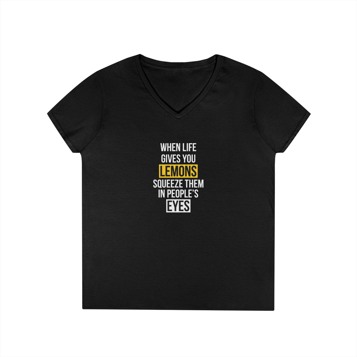 T-shirt scollo a V donna «Sour Revenge»