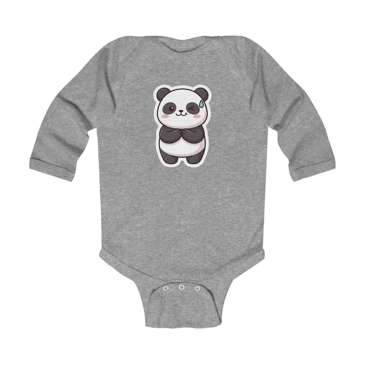 Body neonato maniche lunghe «Panda»