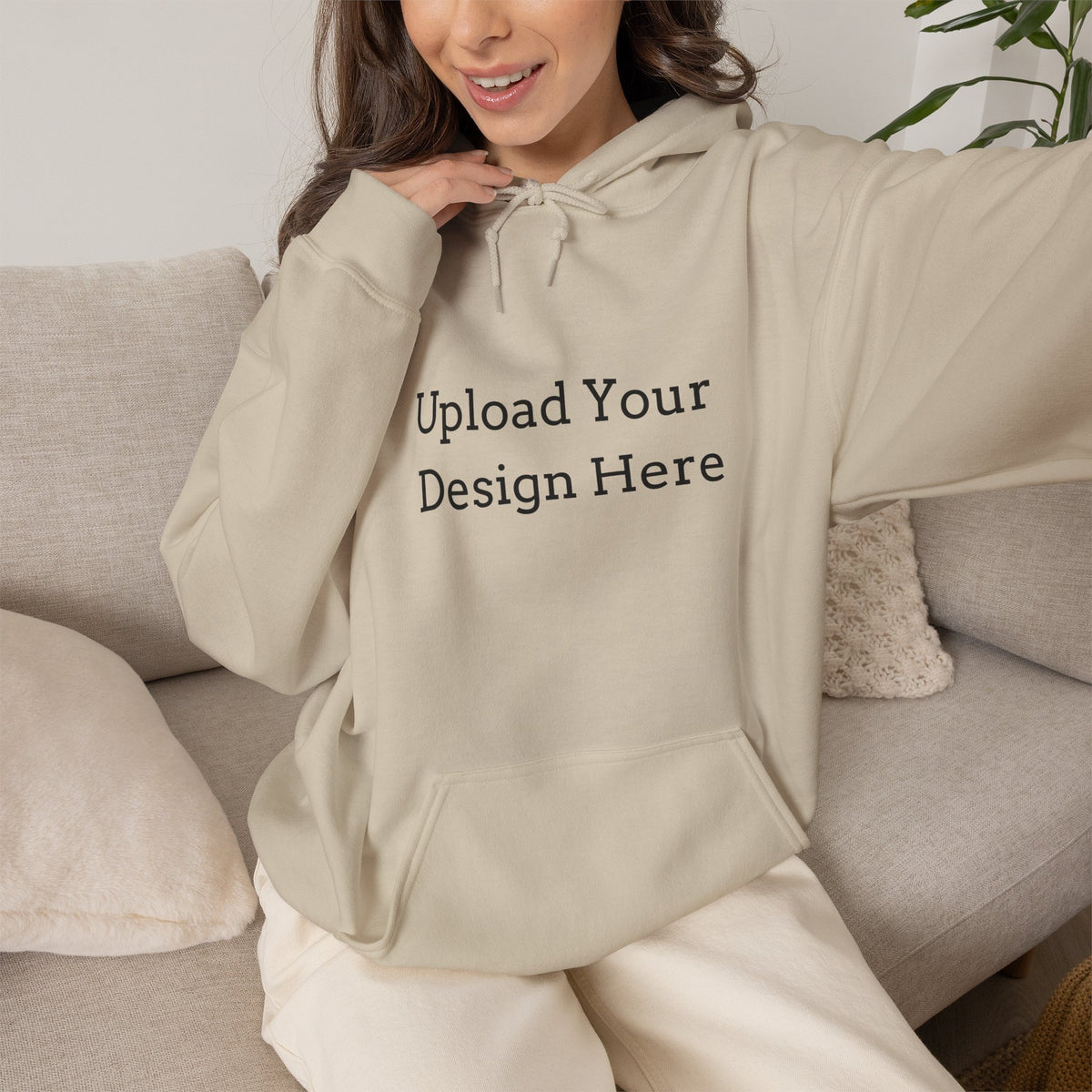 Felpa con cappuccio donna personalizzabile – Modello A
