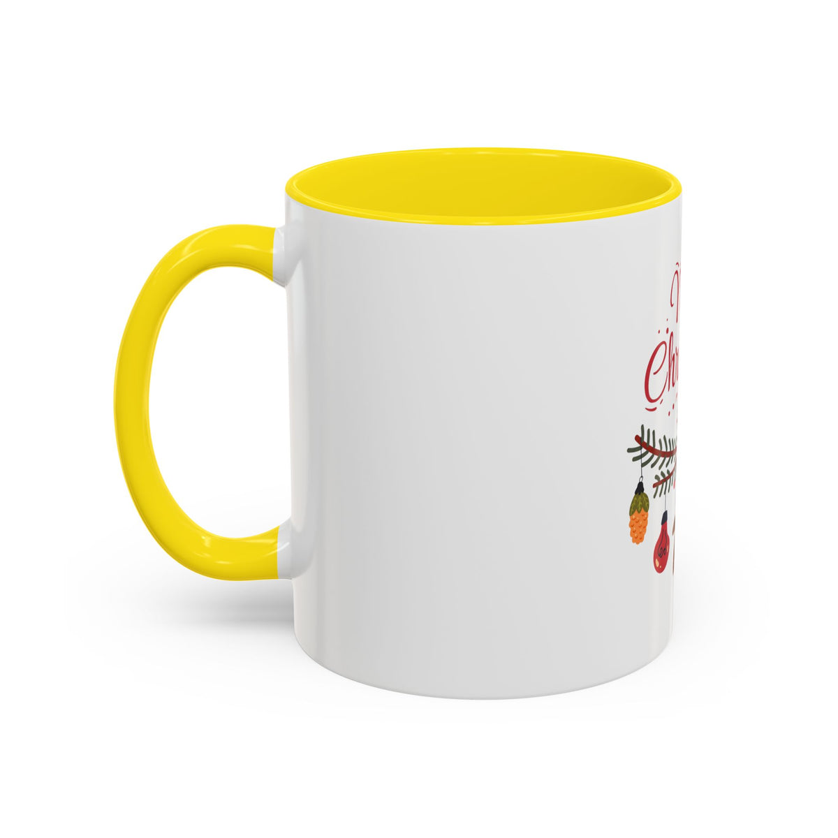 Tazza da caffè natalizia con scarabocchi