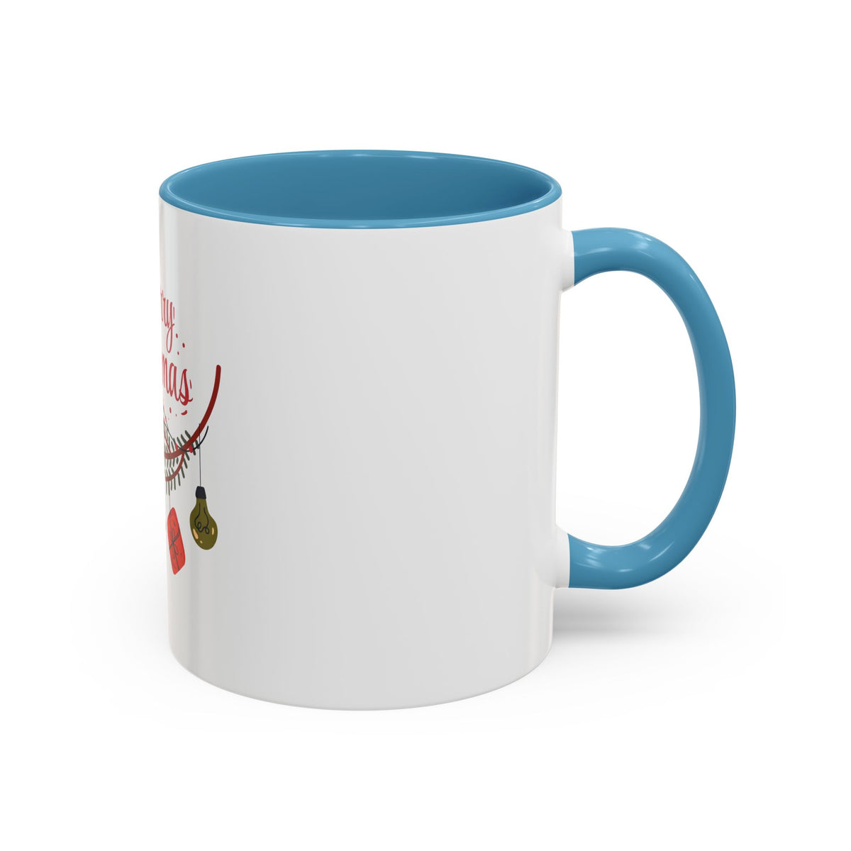 Tazza da caffè natalizia con scarabocchi