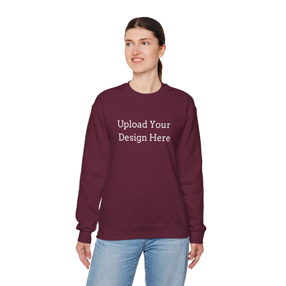 Felpa girocollo donna personalizzabile – Modello B