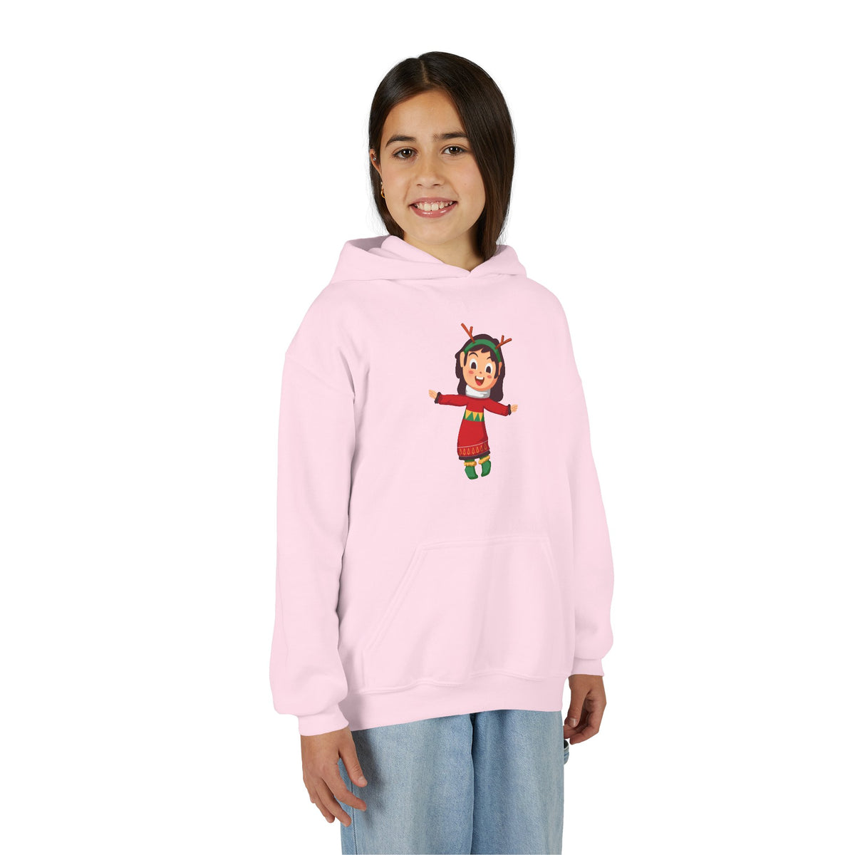 Felpa con cappuccio Mini Elfo di Natale