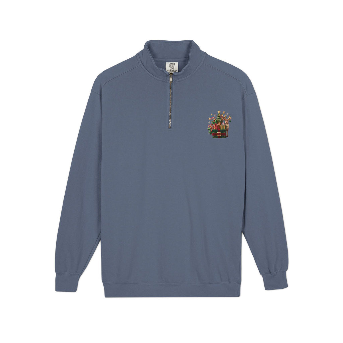 Felpa uomo con zip corta Festive Bounty