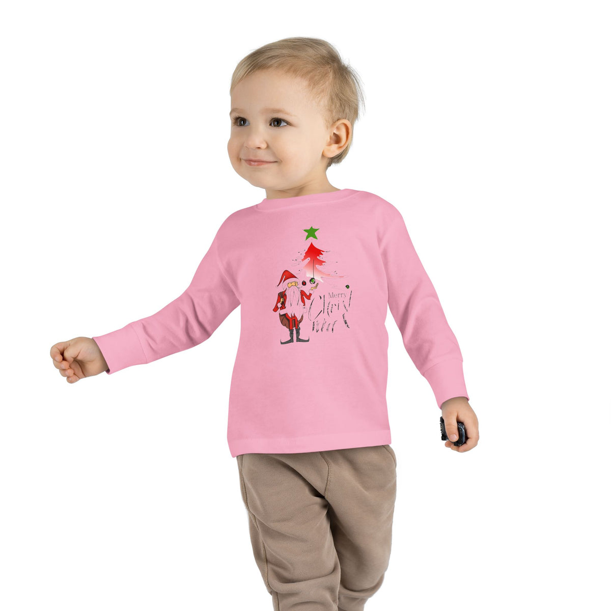 Maglia maniche lunghe bimbi piccoli – Saluti Natalizi