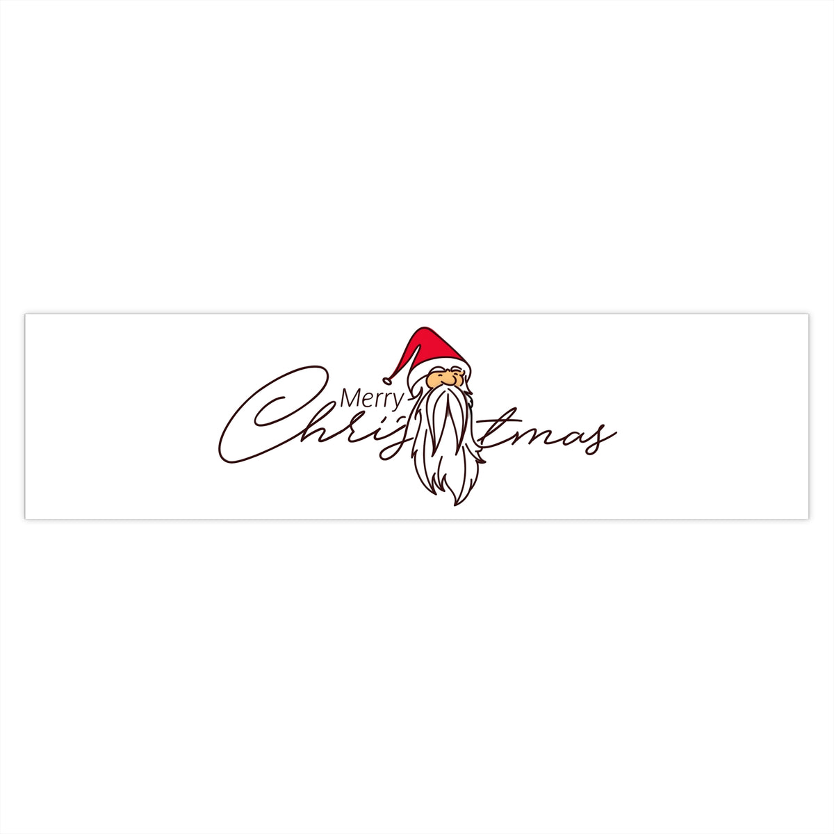Adesivo per paraurti – Babbo Natale Corsivo