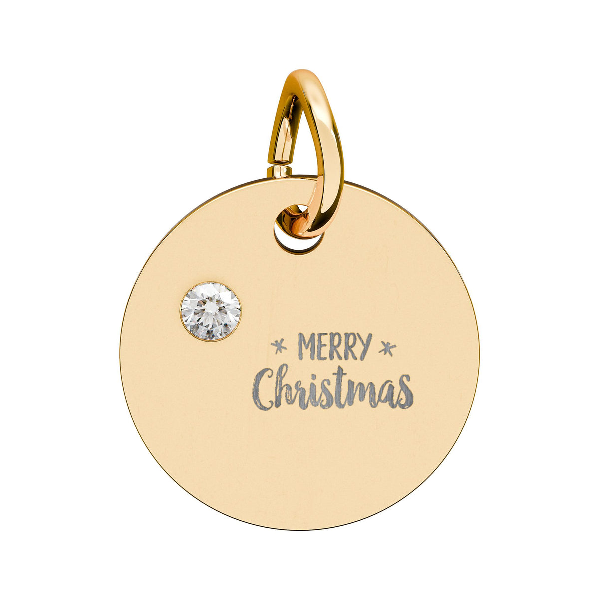 Charm a cerchio con pietra del mese – Buon Natale