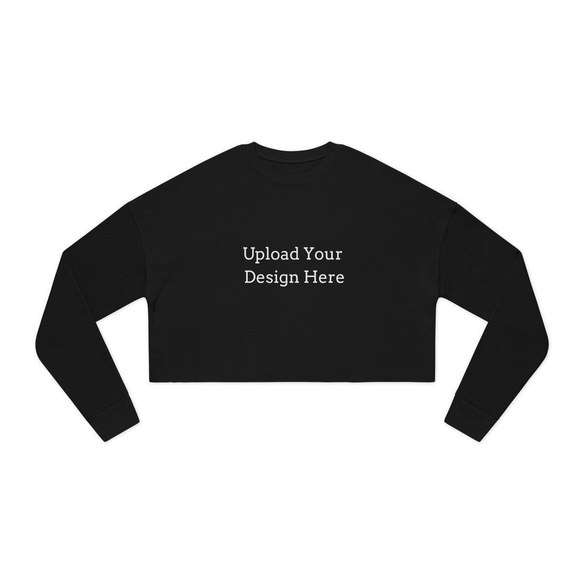 Felpa crop donna personalizzabile – Modello B