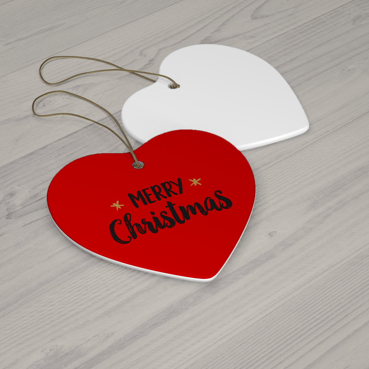 Decorazione in ceramica con cuore – Buon Natale