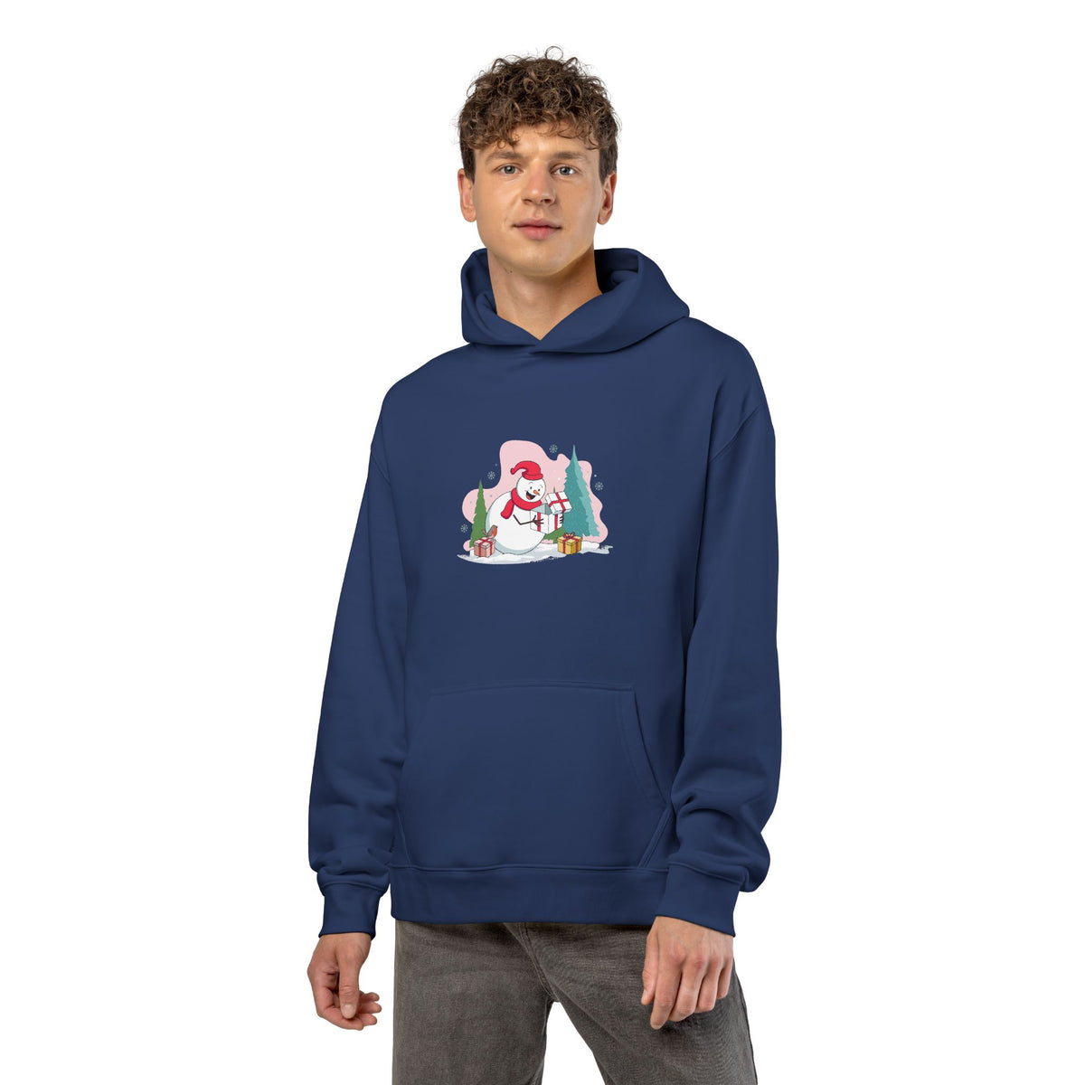 Felpa con cappuccio Snowman's Surprise Relaxed