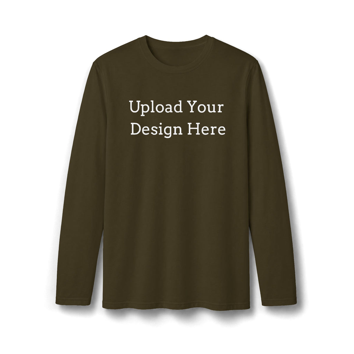 T-shirt da uomo scura personalizzata a maniche lunghe
