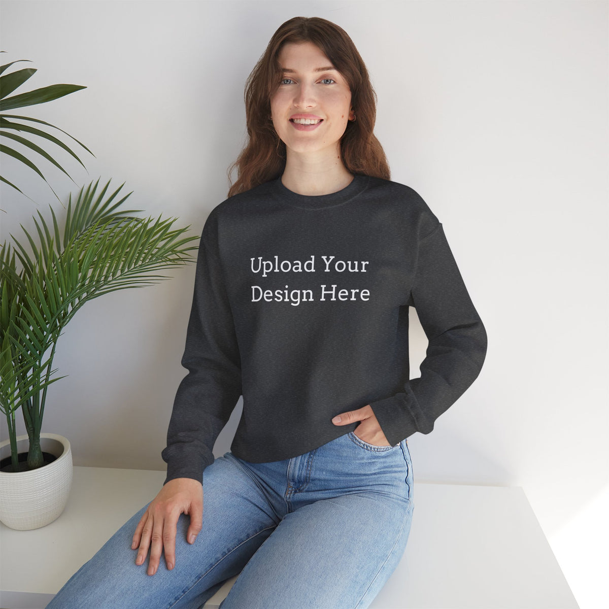 Felpa girocollo donna personalizzabile – Modello B