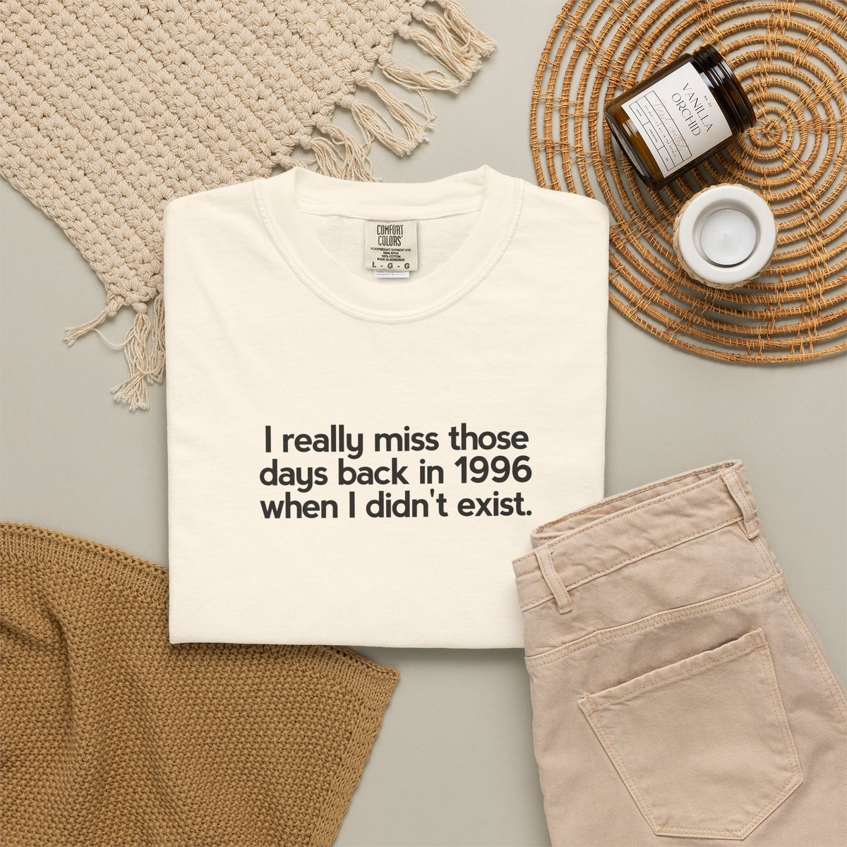T-shirt uomo tinta in capo «Nostalgic Void»