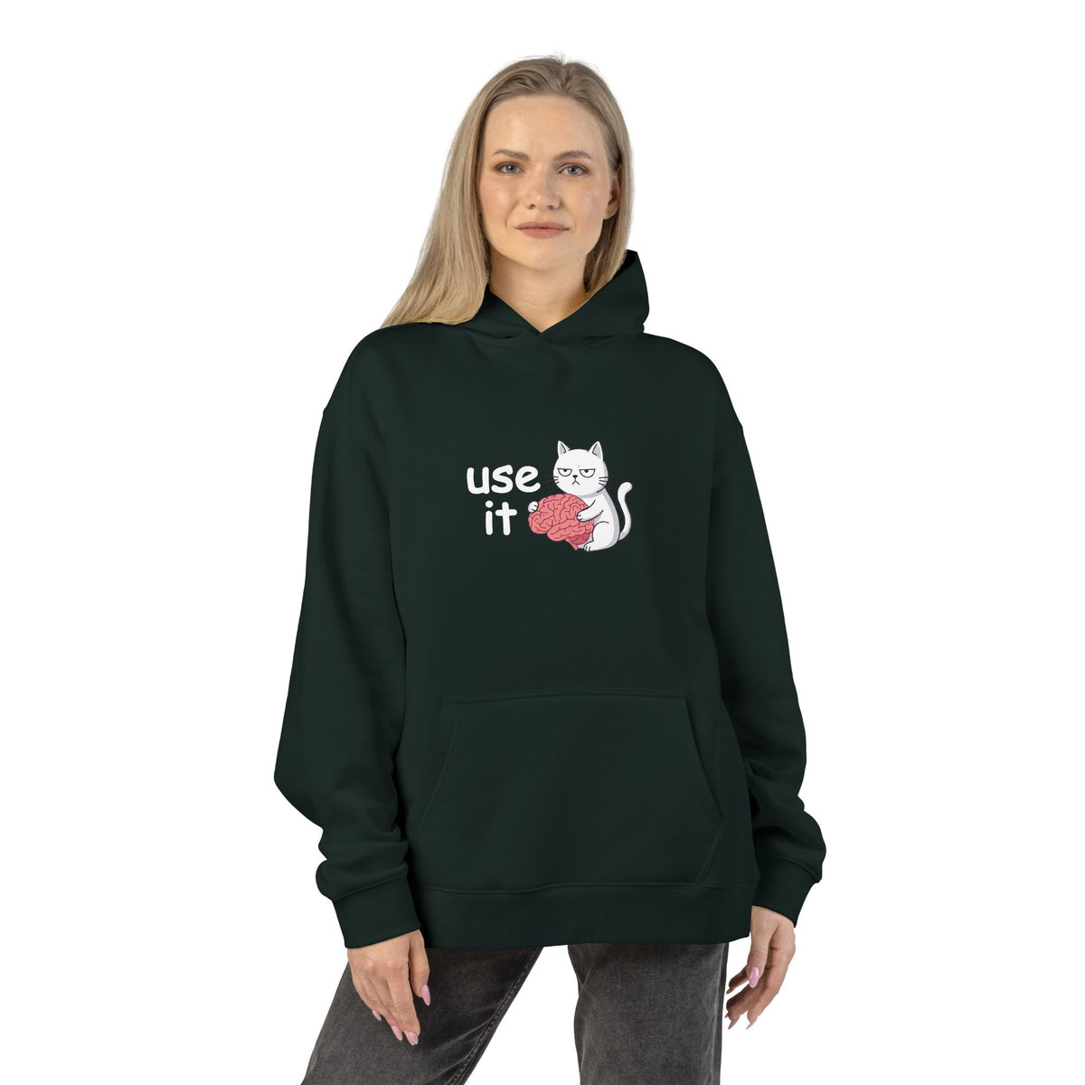 Felpa con cappuccio donna «Use It»