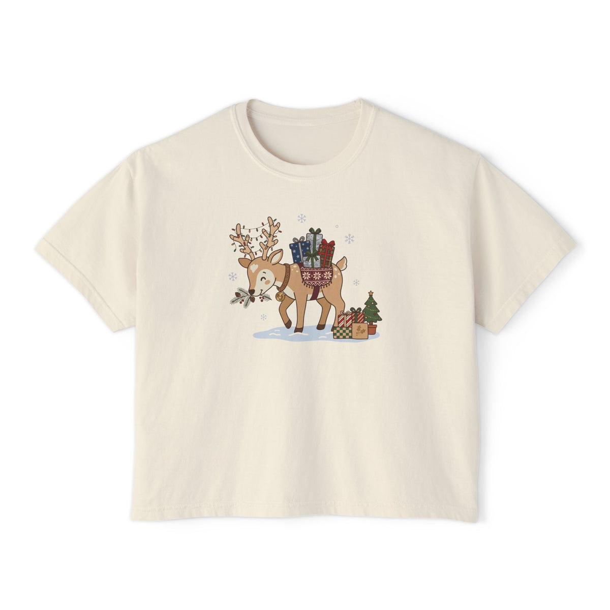 T-shirt Boxy Festive Courier