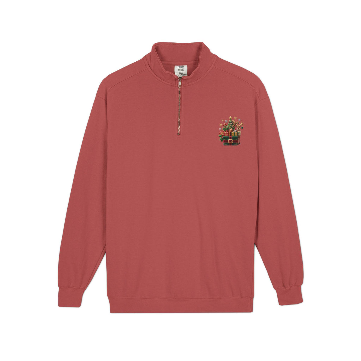 Felpa uomo con zip corta Festive Bounty
