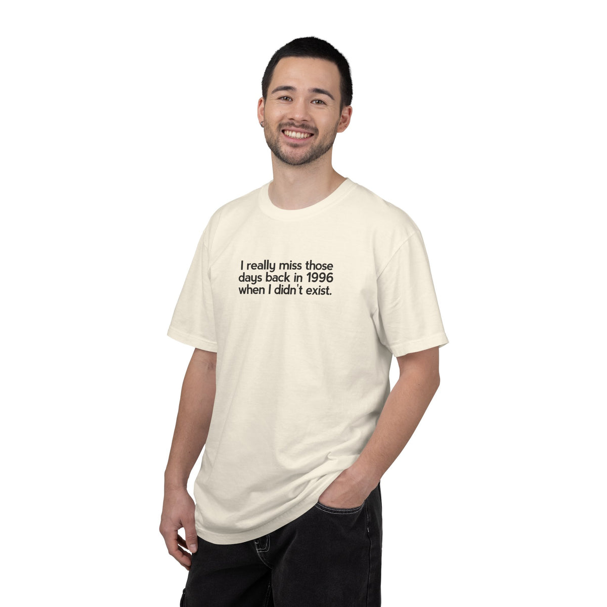T-shirt uomo tinta in capo «Nostalgic Void»