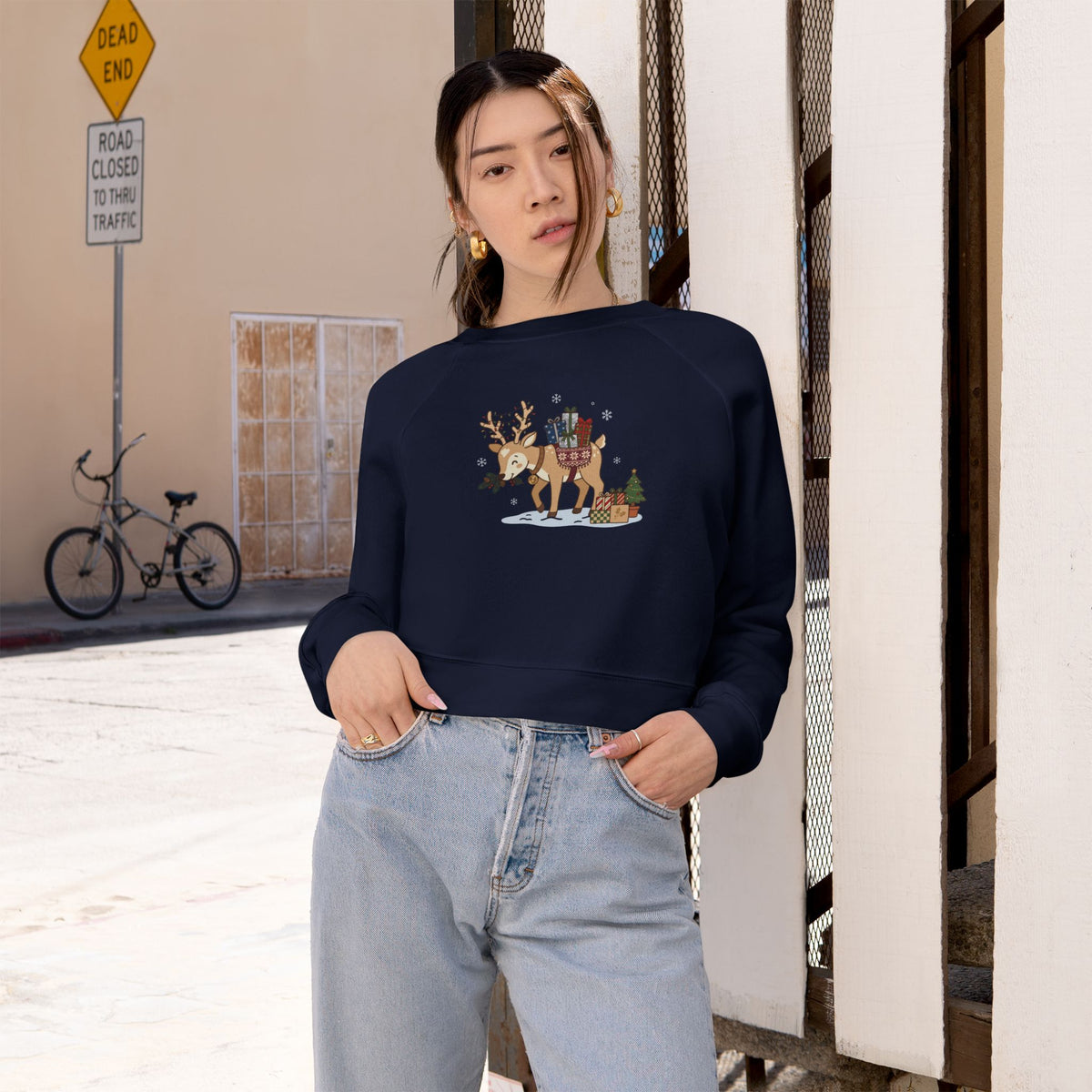 Pullover corto Festive Courier