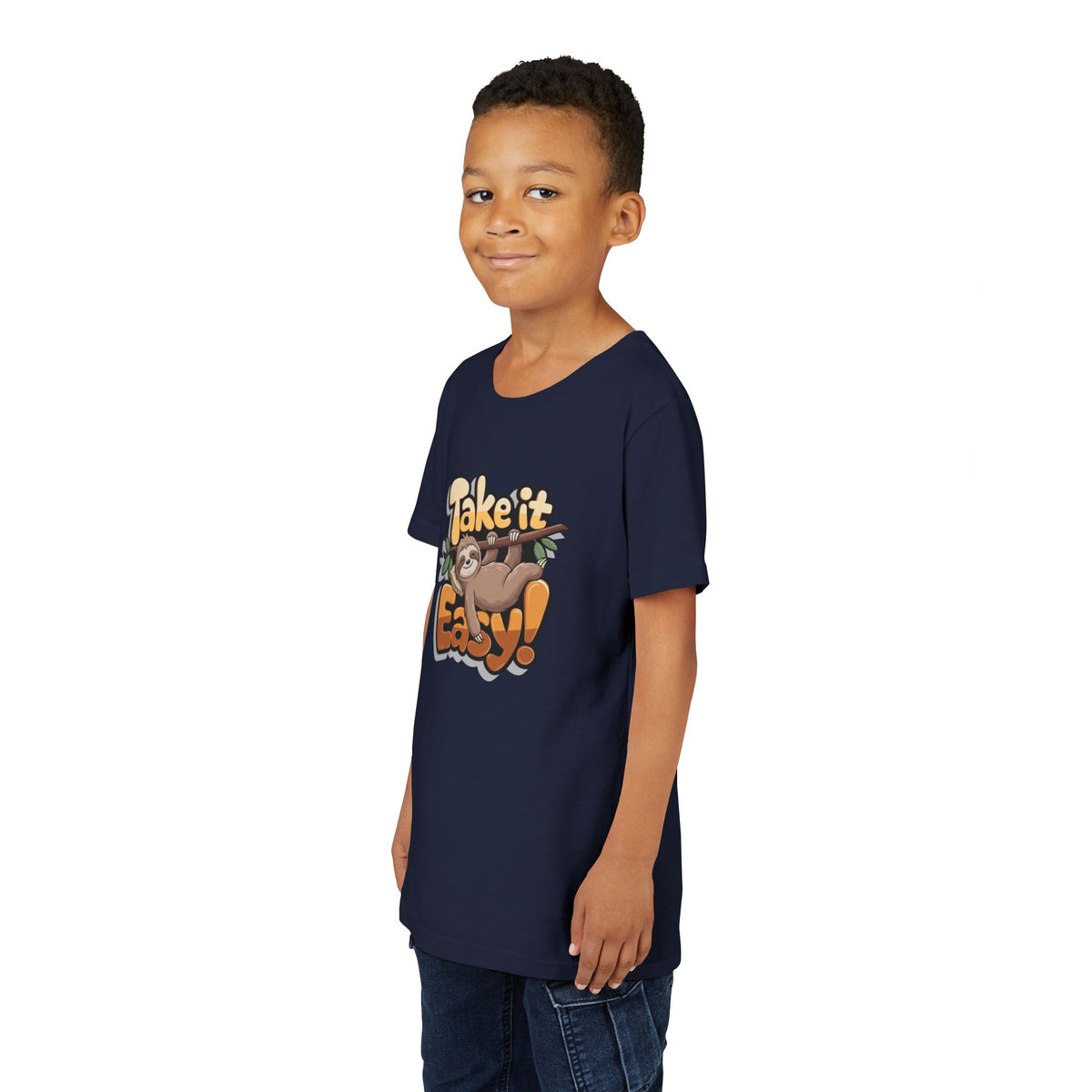 T-shirt scura bambini «Take It Easy»