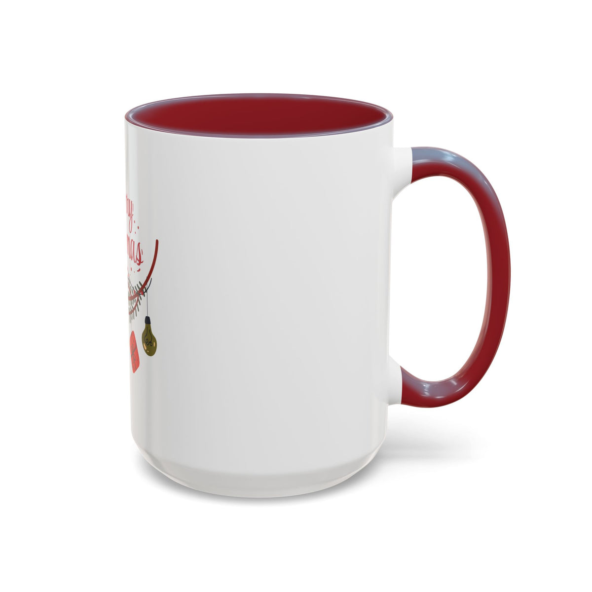 Tazza da caffè natalizia con scarabocchi