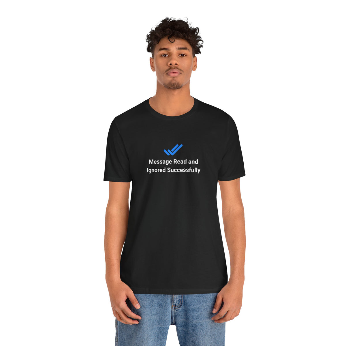 T-shirt uomo grafica scura «Ignored»